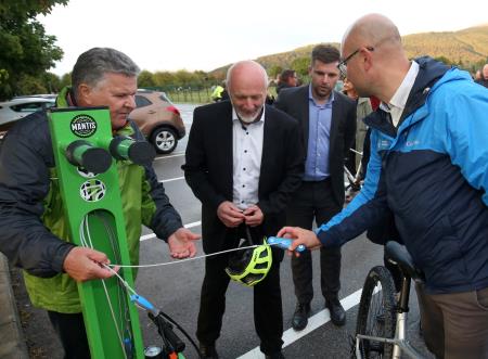 Otvoritev hodnika in kolesarske steze Cerknica  Dolenje Jezero 57 FOTO LJUBO VUKELIČ